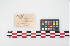 Etikett zu Bronzemehrkopfnadel (NHMW-PRAE-025556)